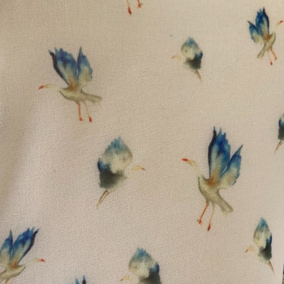 JASON WU GREY Crane-Print Button-Front Blouse, White multi, 2 - Picture 11 of 13